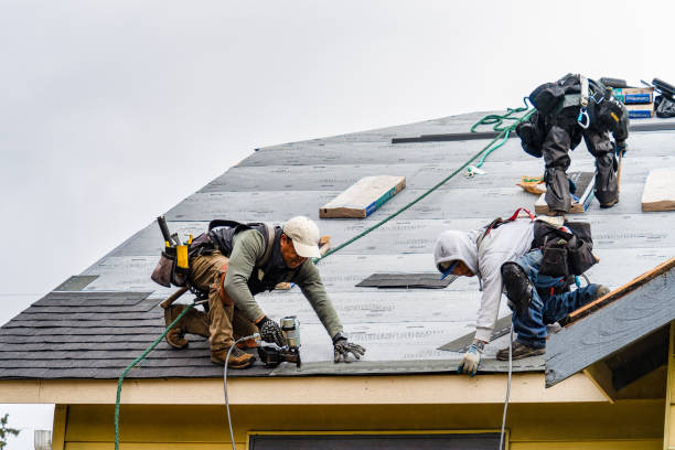 Professional Gutter Installation technician working in Grinnell, IA